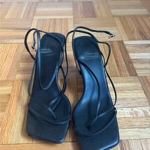 Jeffrey Campbell Black Strappy Heels